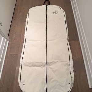 Hermes Cream Long Garment Bag & Clip Coat Hanger